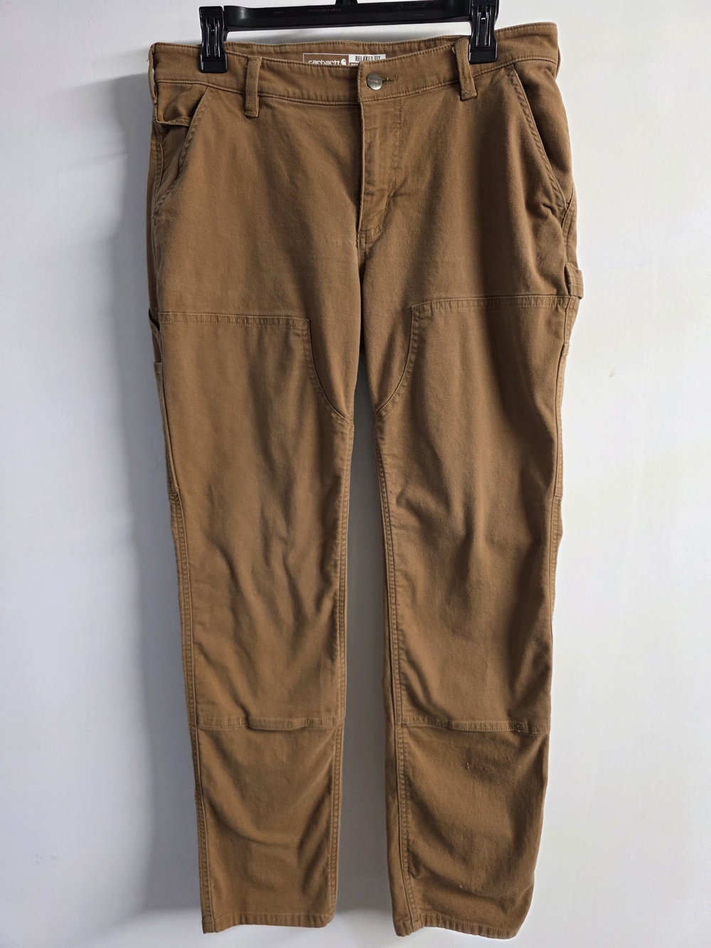 Carhartt Women's Relaxed Fit Utility Work Pants Brown Size 10 Regular.